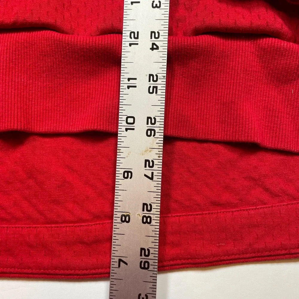 Adidas Nebraska Cornhuskers Climalite Hoodie Mens Medium Red Mesh Sweatshirt